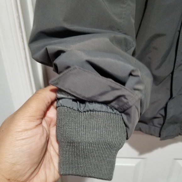 Men's The Outfitters by Lands' End Charcoal Gray Fleece Lined Jacket Coat Large - Picture 11 of 15